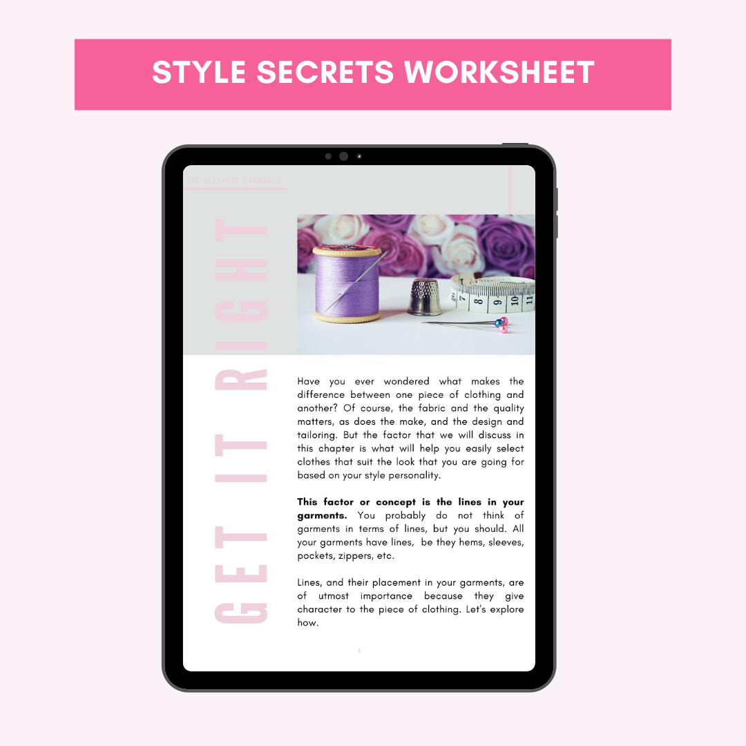 Style Secrets Worksheet